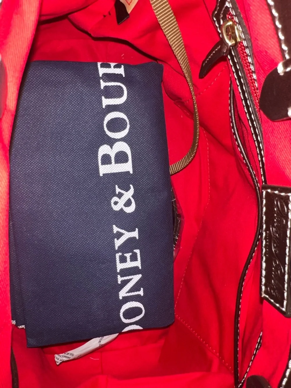 Dooney & Bourke Dusty Blue Textured Tote and Wallet Set - Picture 12 of 13